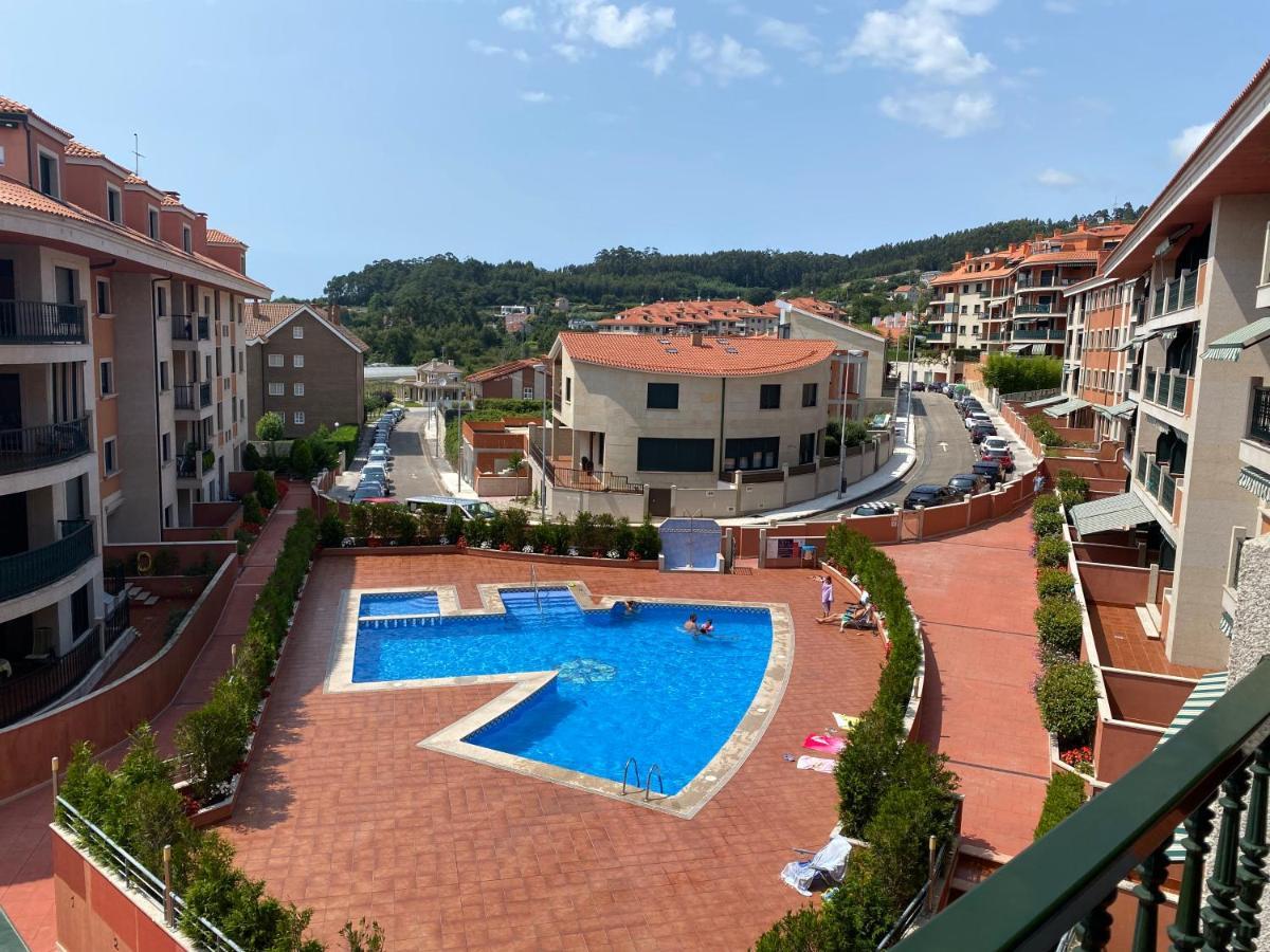 Apartamento Con Vistas Al Mar, Piscina Y Parking Apartment Sanxenxo Exterior photo
